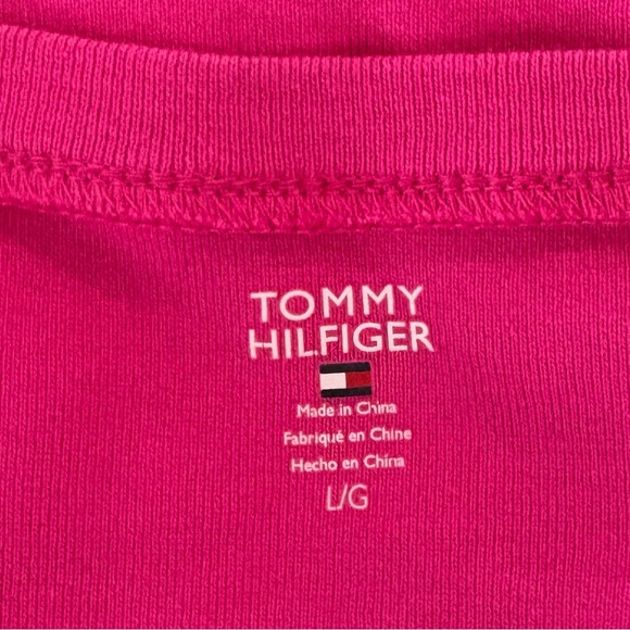 Tommy Hilfiger & Jones Sport Short Sleeve Tee Shirt Set Women M & L Purple Pink - Picture 14 of 15